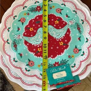 The Pioneer Woman Christmas Mazie Bird Reversible 16in Single Cotton Placemat